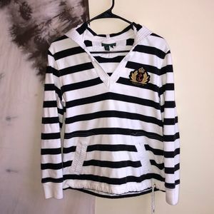 LR Lauren Jeans Co Nautical Striped Hoodie